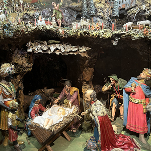 Historische Kastenkrippe